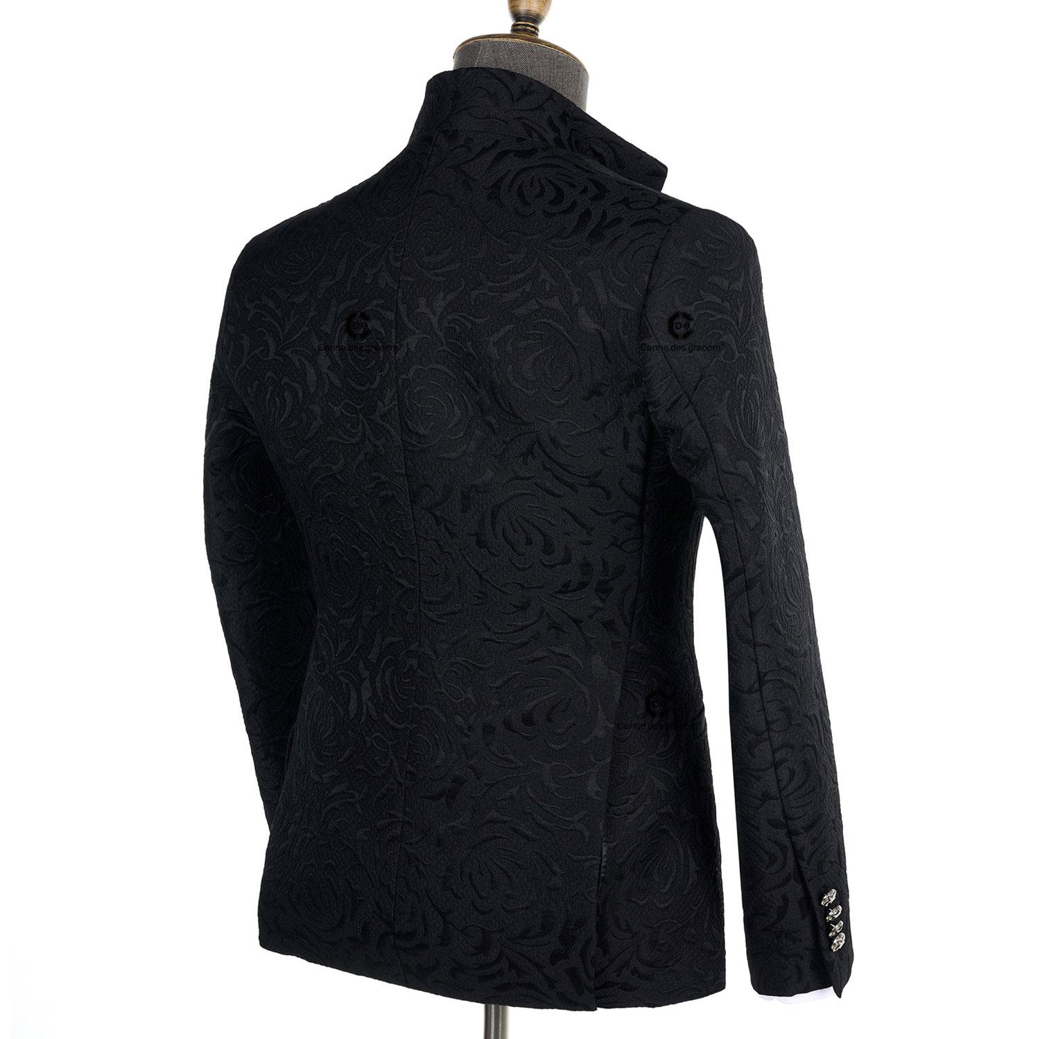 2025 Sterling All Black CDG 4 Pieces Ultimate Classic Premium Tailoring Sleek Men Suit | Model ST900