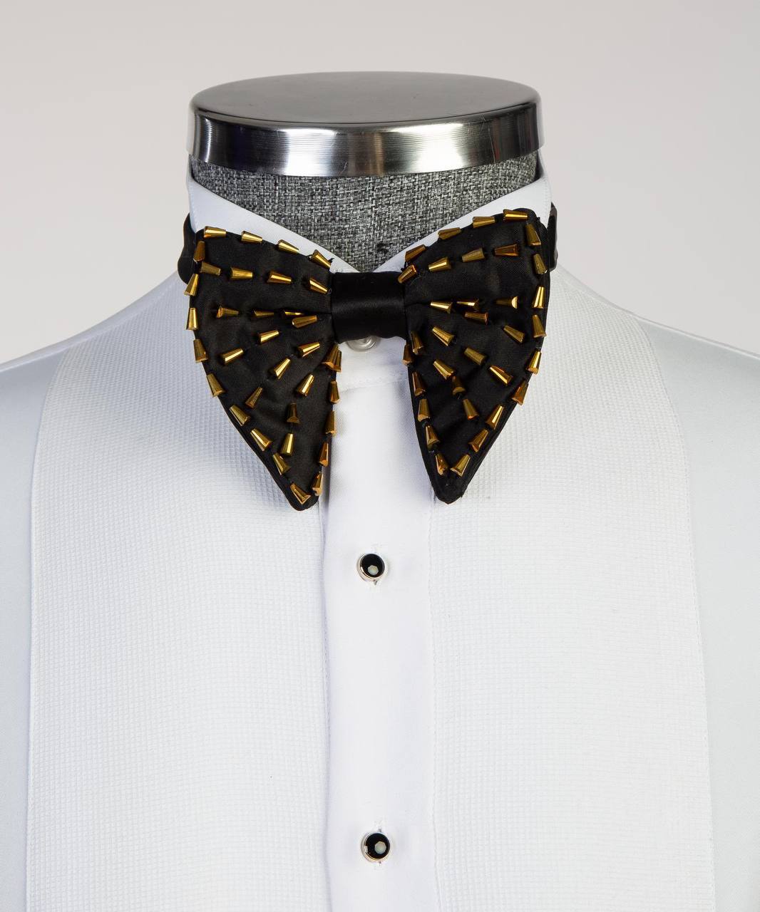 Bullet Luxe Studded Bow Tie | Model BTMAX 017