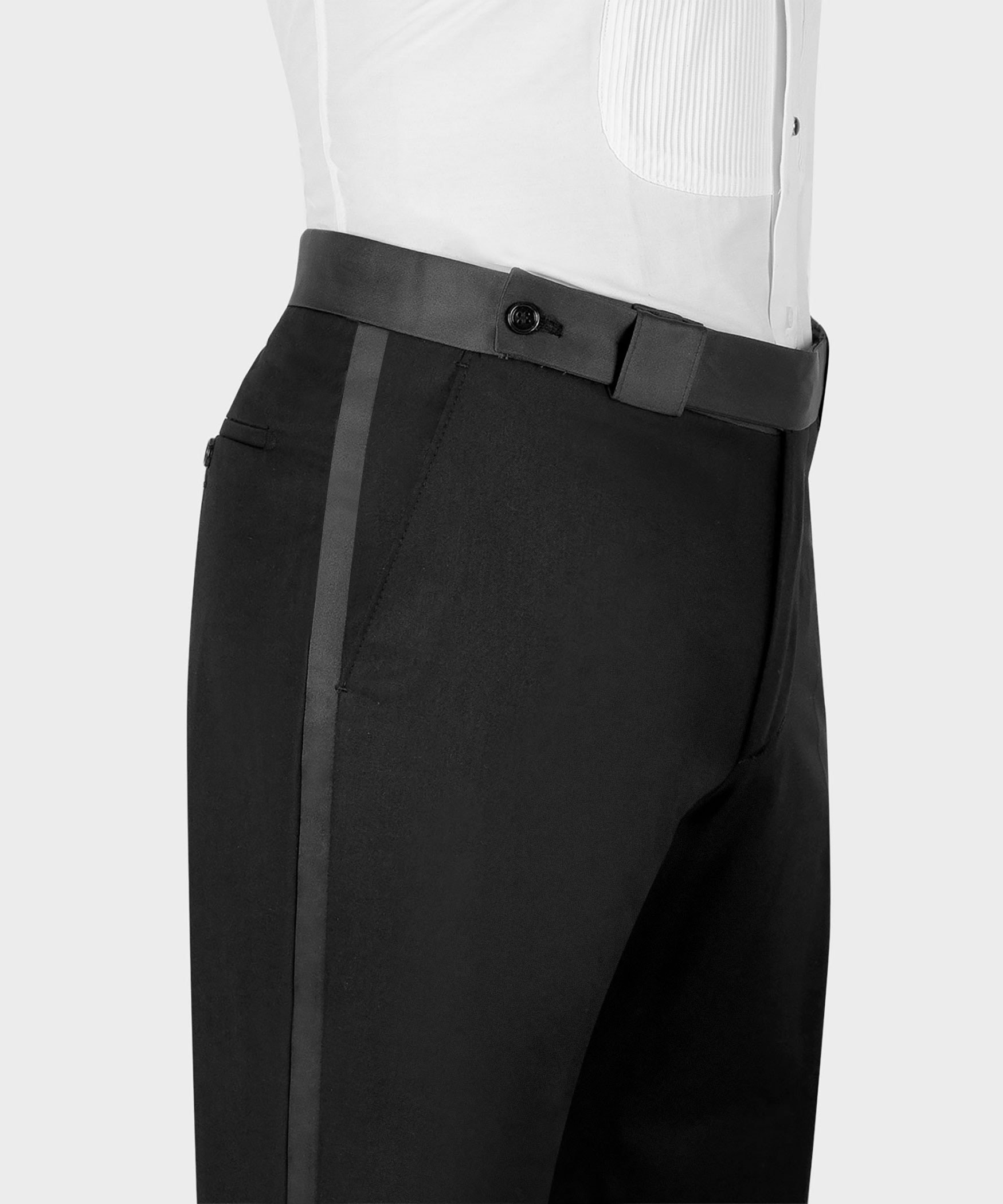 2 Pieces Vittorio Aurelius Midnight White Double-Breasted Black Studded Crystal Accents Tuxedo | Model: DATMAX 715 - AU