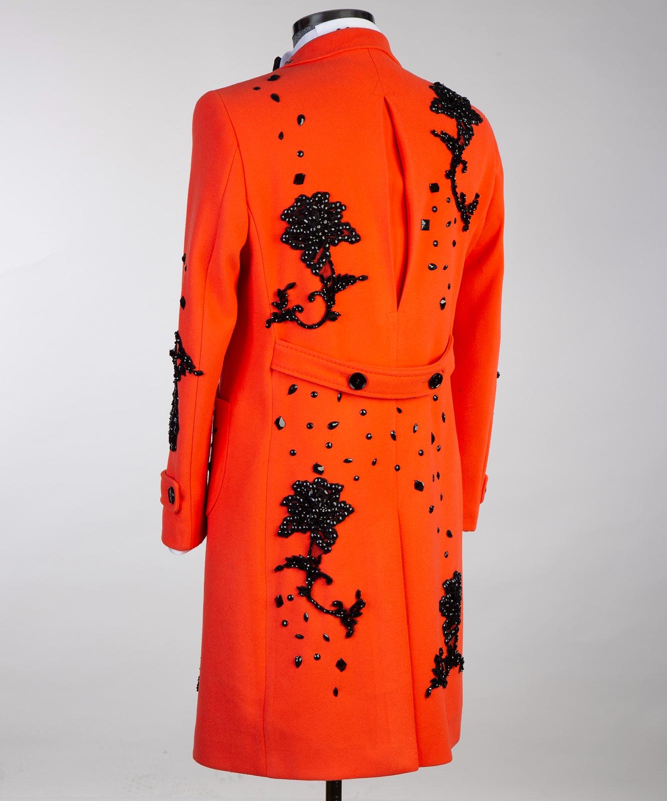 American Lexington Imperial Ember Orange Double-Breasted Wool Overcoat ...